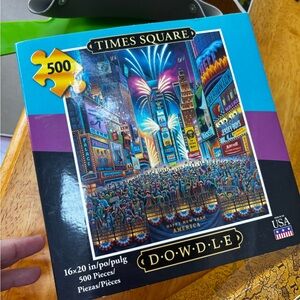 Dowdle Times Square 500-Piece Jigsaw Puzzle - Blue/Purple